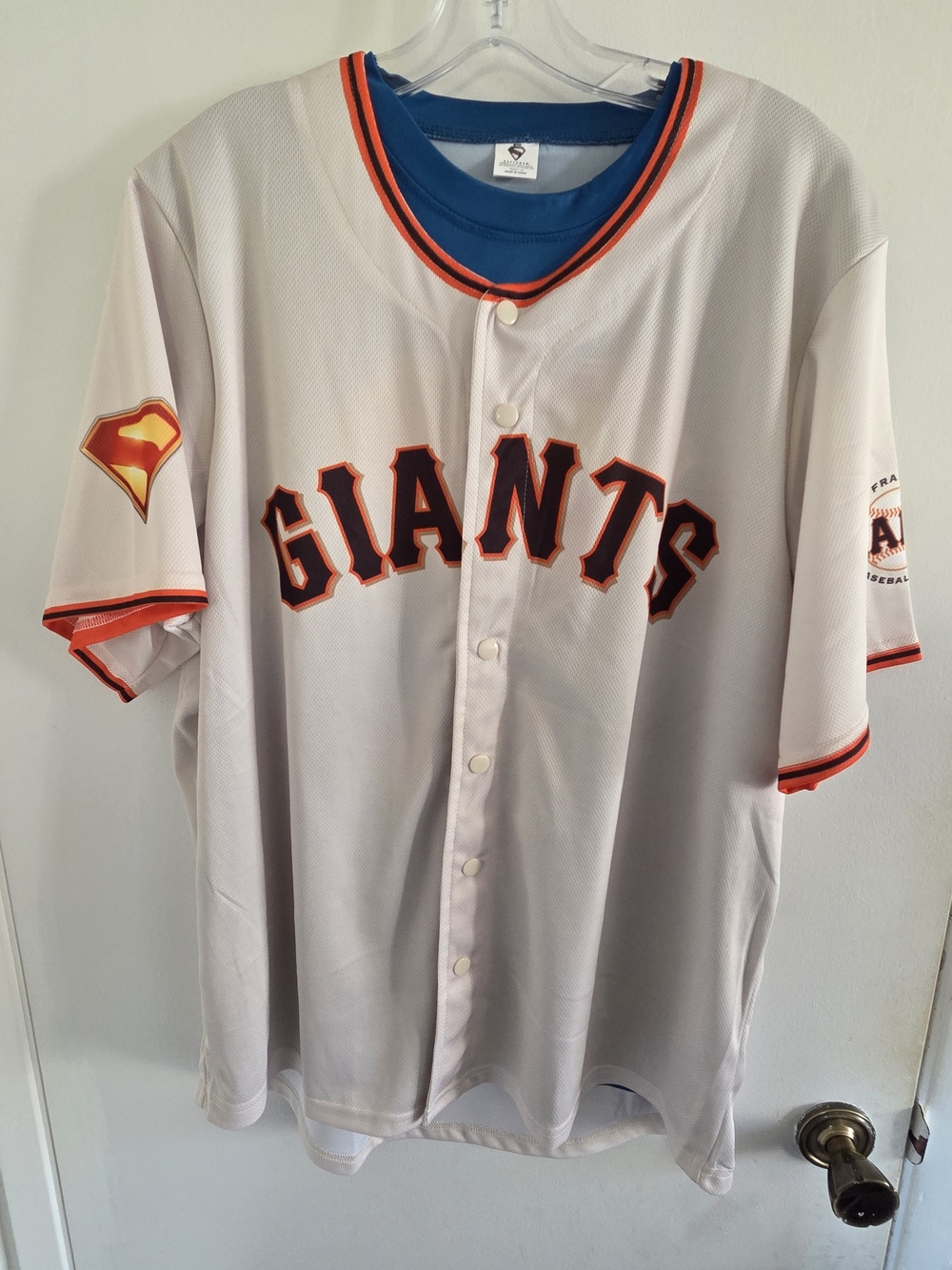 2025 SF Giants Superman Jersey x DC Sz M Tear Open Barry Bonds Jersey #25